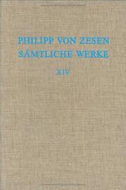 Samtliche Werke by Philipp Von Zesen, Philipp von Zesen