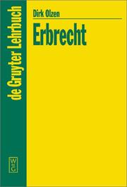 Cover of: Erbrecht. by Dirk Olzen