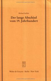 Cover of: Der lange Abschied vom 19. Jahrhundert.