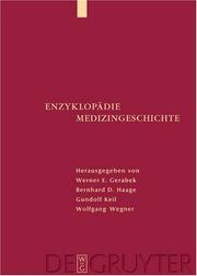 Cover of: Enzyklopadie Medizingeschichte by E. Gerabek