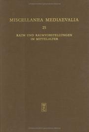 Cover of: Raum Und Raumvorstellungen Im Mittelalter (Miscellanea Mediaevalia , No 25)