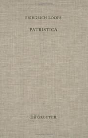 Cover of: Patristica by Friedrich Loofs