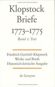 Cover of: Werke und Briefe: historisch-kritische Ausgabe