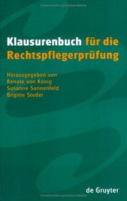 Cover of: Klausurenbuch Fur Die Rechtspflegerprufung