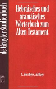 Hebraische Und Aramaisches Worterbuch Zum Alten Testament (De Gruyter Studienbuch) by Georg Fohrer