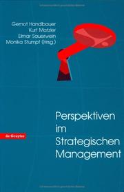 Cover of: Perspektiven Im Strategischen Management: Festschrift Zum 60. Geburtstag Von Hans H. Hinterhuber