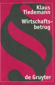 Cover of: Wirtschaftsbetrug.