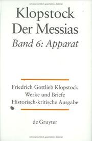 Cover of: Friedrich Gottlieb Klopstock: Werke Und Briefe