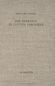 Cover of: Die Elenden in Gottes Thronrat: Stilistisch-Kompositorische Untersuchungen Zu Jes 2427 (Beiheft Zur Zeitschrift Fur Die Alttestamentliche Wissenschaft)