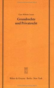 Cover of: Grundrechte und Privatrecht.