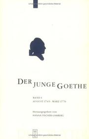 Cover of: Der Junge Goethe: Neubearbeitete Ausgabe