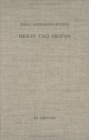 Heilig und Profan by Thilo A. Rudnig