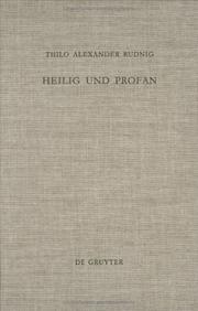 Cover of: Heilig und Profan