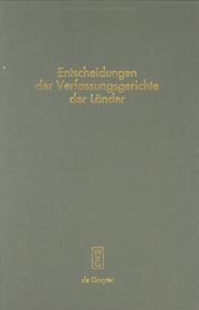 Cover of: Baden-Wurttemberg, Berlin, Brandenburg, Bremen, Hamburg, Hessen, Mecklenburg-Vorpommern, Saarland, Sachsen, Sachsen-Anhalt, Thuringen