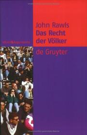 Cover of: Das Recht der Völker.