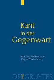 Cover of: Kant in Der Gegenwart