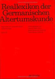 Cover of: Reallexikon Der Germanischen Altertumskunde by Johannes Hoops