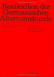 Cover of: Reallexikon Der Germanischen Altertumskunde by Von Johannes Hoops