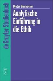 Cover of: Analytische Einfuhrung in Die Ethik (De Gruyter Studienbuch)