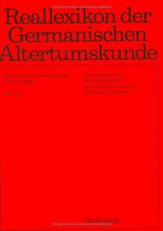 Cover of: Reallexikon Der Germanischen Altertumskunde by Johannes Hoops, Heinrich Beck, Dieter Geuenich, Heiko Steuer