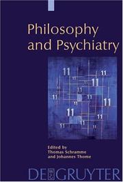 Cover of: Philosophy And Psychiatry by 
