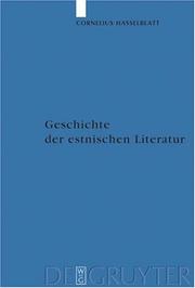 Cover of: Geschichte Der Estnischen Literatur