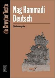 Cover of: Nag Hammadi Deutsch (De Gruyter Texte)