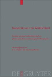 Cover of: Konstruktion von Wirklichkeit (Theologische Bibliothek Toepelmann)