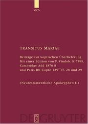Cover of: Transitus Mariae by Hans Forster