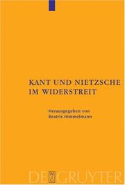 Cover of: Kant Und Nietzsche Im Widerstreit