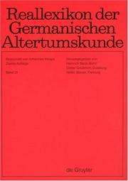 Cover of: Reallexikon der Germanischen Altertumskunde: Band 31: Tiszalýk  Vadomarius
