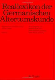 Cover of: Reallexikon der Germanischen Altertumskunde: Band 32 by Johannes Hoops