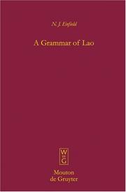 Cover of: A Grammar of Lao (Mouton Grammar Library) by N. J. Enfield