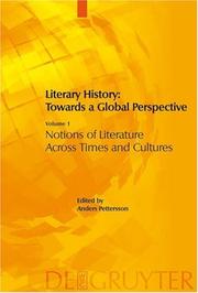 Cover of: Literary History: Towards a Global Perspective (Four Volumes)