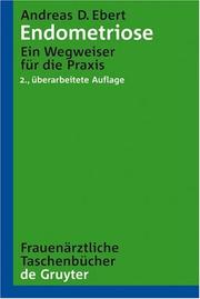 Cover of: Endometriose (Frauenarztliche Taschenbucher) (Frauenarztliche Taschenbucher) by Andreas D. Ebert