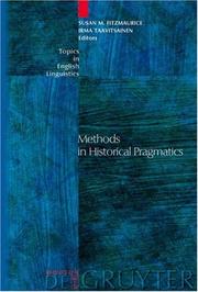 Cover of: Methods in Historical Pragmatics (Topics in English Linguistics 52) (Topics in English Linguistics)