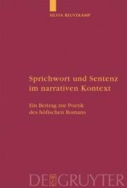 Cover of: Sprichwort und Sentenz im narrativen Kontext: Ein Beitrag Zur Poetik Des Hoefischen Romans