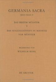 Cover of: Neue Folge: Die Bistumer Der Kirchenprovinz Koln, Das Bistum Muster 9 (Germania Sacra; Das Bistum Munster)