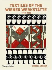 Cover of: Textiles of the Wiener Werkstatte: 1910-1932
