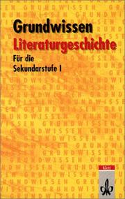Cover of: Grundwissen Literaturgeschichte Sekundarstufe 1.