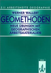 Cover of: Arbeitshefte Geographie für die Sekundarstufe II, Geomethoden