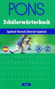 Cover of: PONS Schülerwörterbuch, Spanisch by 