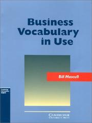 Cover of: Business Vocabulary in Use, Without Answers by 