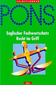 Cover of: Englischer Fachwortschatz im Griff, Recht