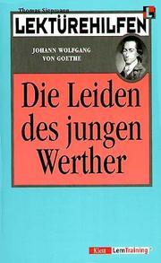 Cover of: Lektürehilfen Die Leiden des jungen Werther.