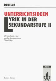 Cover of: Unterrichtsideen Lyrik in der Sekundarstufe II. Paket.