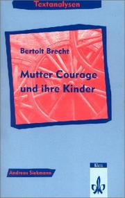 Cover of: Textanalysen : Textanalysen Berthold Brecht 'Mutter Courage und ihre Kinder'