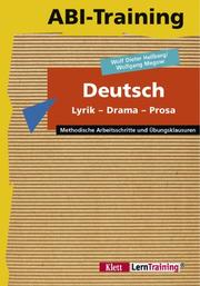 Cover of: Abi-Training, Deutsch - Lyrik, Drama, Prosa