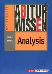 Cover of: Abiturwissen, Analysis by Harald Scheid