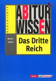 Cover of: Abiturwissen, Das Dritte Reich